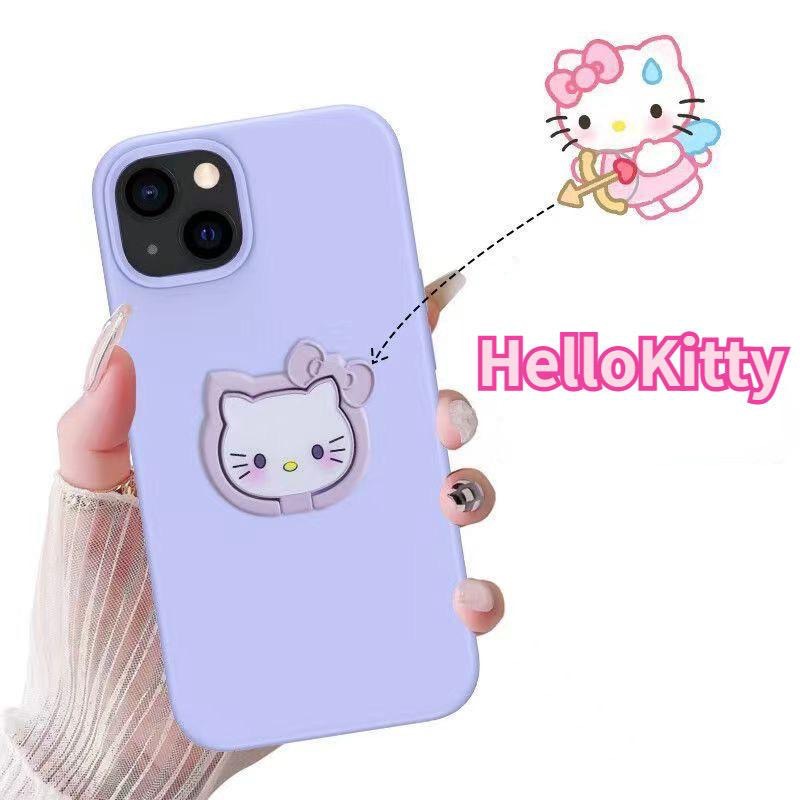 Hello Kitty Universal móvel Suporte de anel Rodar 360 Ring Holder Porta Anel Smartphones Suporte de Celular.