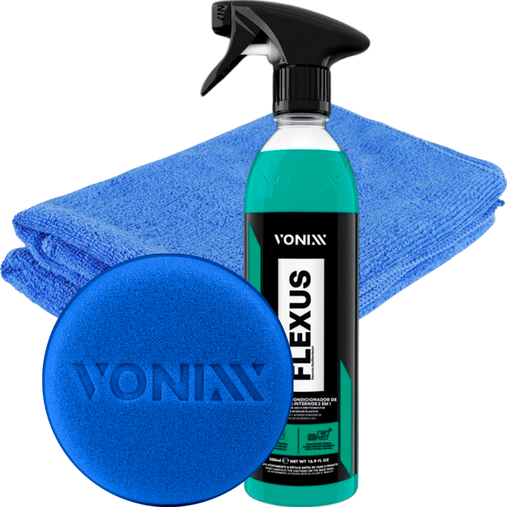 Flexus Vonixx Limpa Condiciona Painel 500ml Pano Aplicador