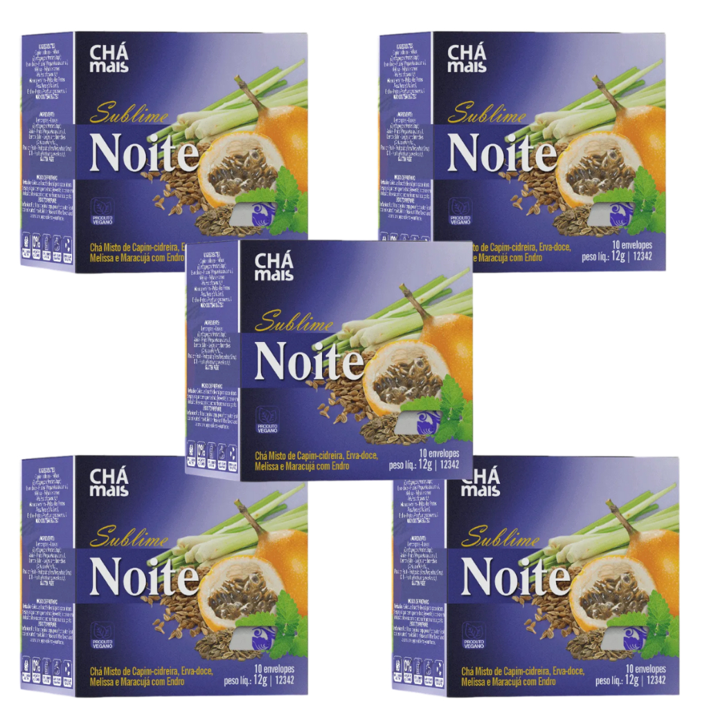 NutriFaz - Kit 5 Chá Misto Sublime Noite - 10 Sachês - Chá Mais em Oferta na Shopee