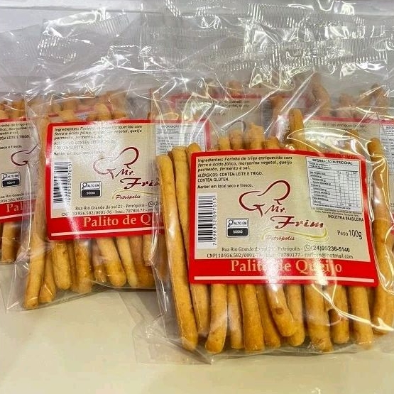 kit de Palitinhos de Queijo, salgadinho temperado Mr. Frim