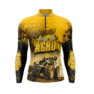 Camisa Camiseta De AGRO Prot Uv50+ Dry Fit SuperkingGLL-101 em Oferta na Shopee