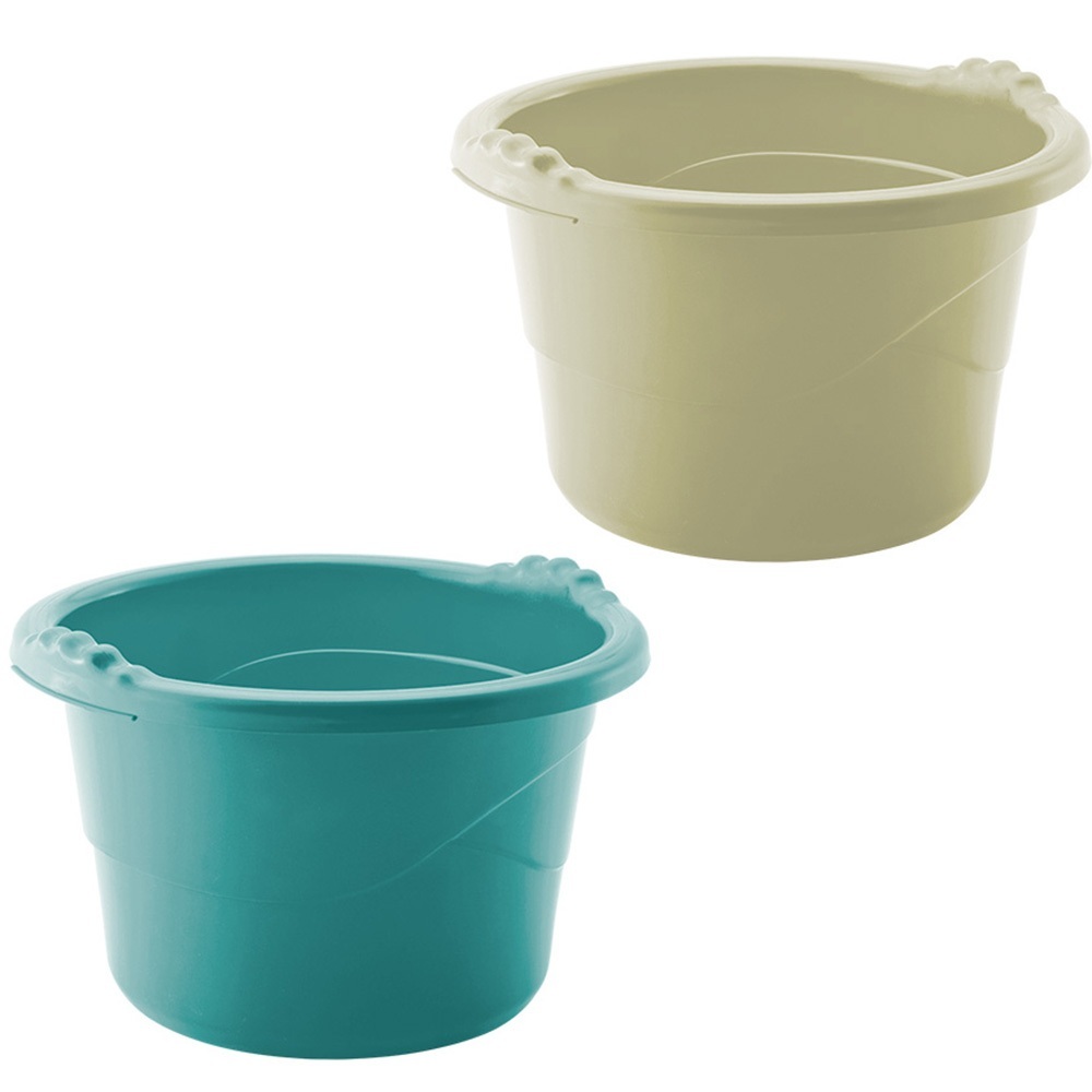 Bacia Plástico Tacho Lavanderia Cozinha Higiene Limpeza 9L