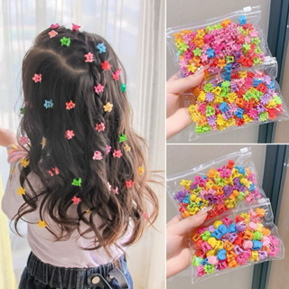 Kit 40/50/80/100/150 Piranha Mini Para Cabelo Infantil Colorida Presilia Prendedor Florzinha Lacinho Borboleta em Oferta na Shopee