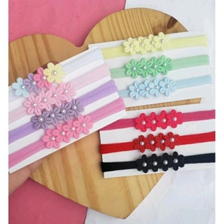 Kit 10 faixinhas tiara para bebê laços rn lacinhos faixa infantil maternidade menina flores acessórios de cabelo em Oferta na Shopee