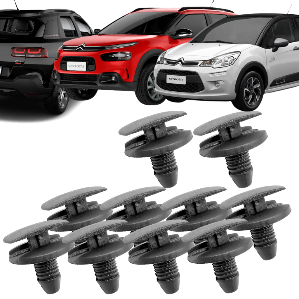 10 Presilhas Parachoque Parabarro Citroen Aircross C3 C4 Ds3