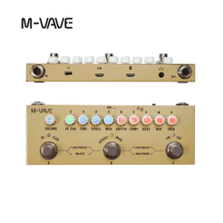 M-vave Cube BABY Pedal multiefeitos para guitarra elétrica/baixo/acústica Pedais de efeitos combinados para guitarra