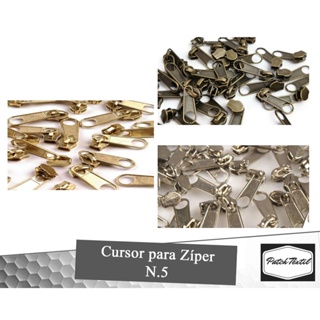 Cursor Zíper Nylon N.5 - 50 Unidades em Oferta na Shopee