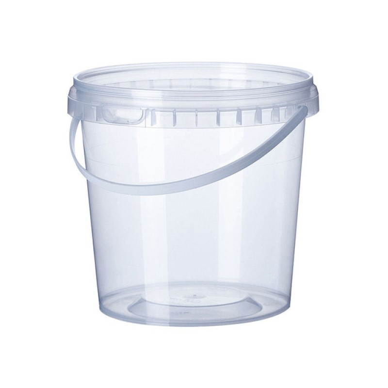 10 Unidades Balde 3,2L Suporta Micro-Ondas com Tampa Lacre Alça Para Conservas