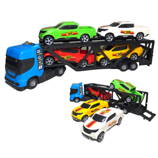 Caminhao de Brinquedo Cegonha Com 4 Carrinhos Menino em Oferta na Shopee