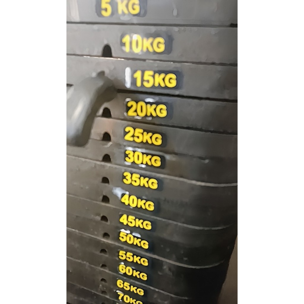 Etiquetas Identificação Peso Equipamentos Treino 5 A 100 Kg