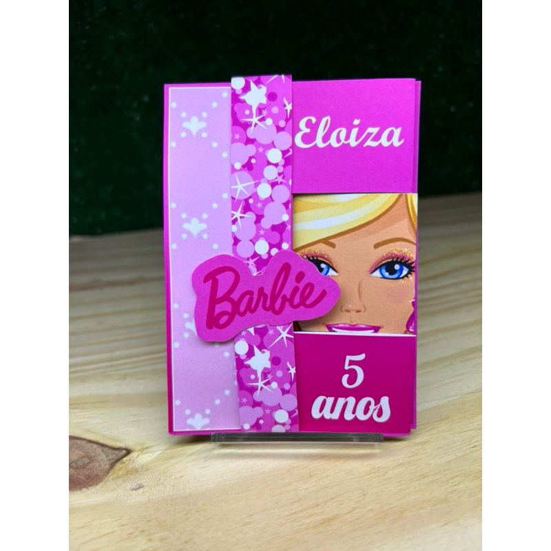 CONVITES 3D EXCLUSIVOS MENINAS/BARBIE/VÁRIOS PERSONAGENS
