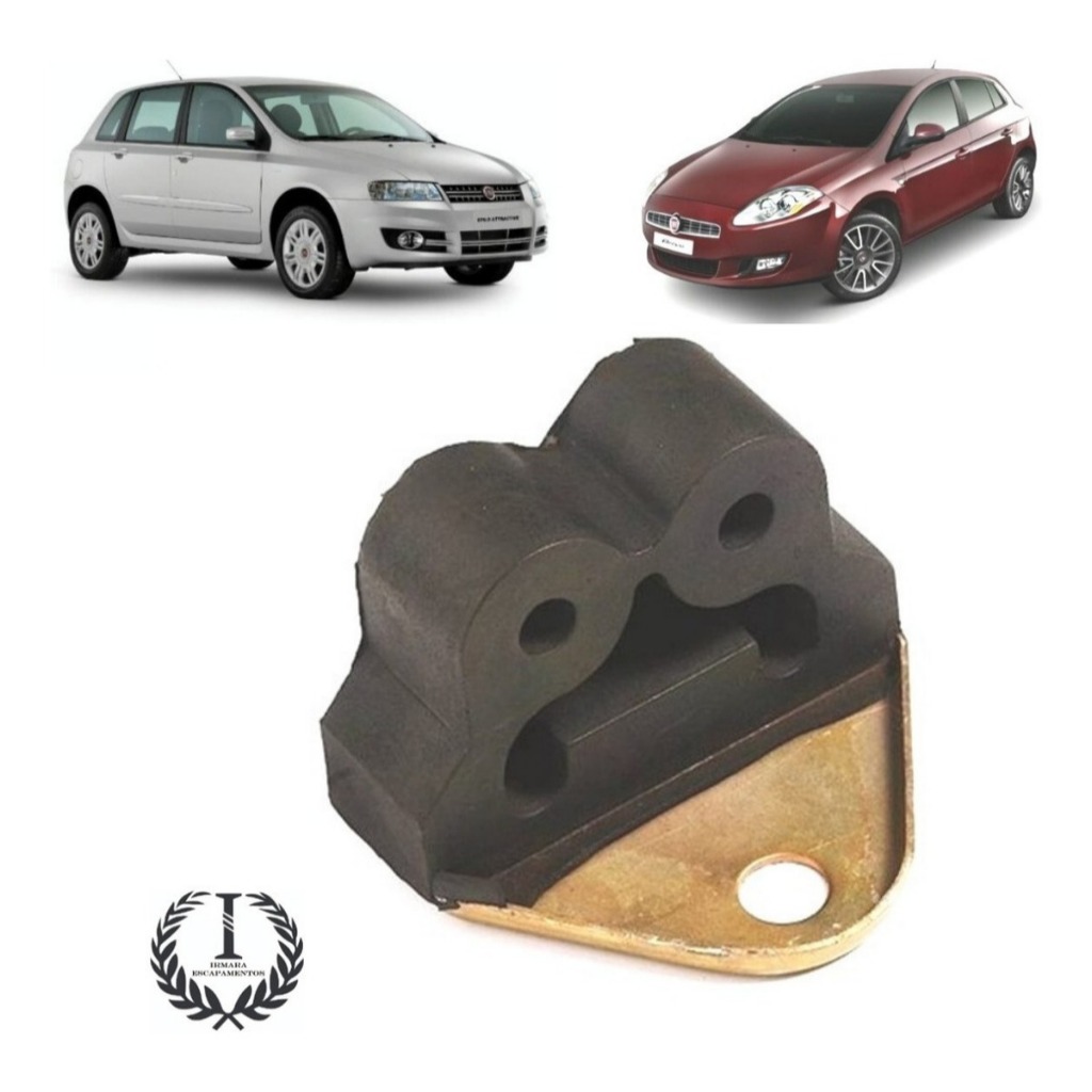 Borracha / Coxim Escapamento Traseiro Fiat Stilo / Bravo