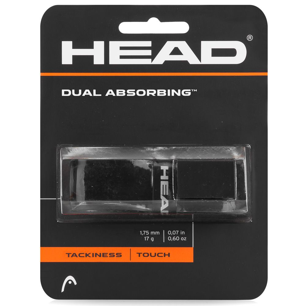 Cushion Grip Head Dual Absorbing Touch Tackiness Para Raquetes de Tênis, Squash, Padél - Unidade
