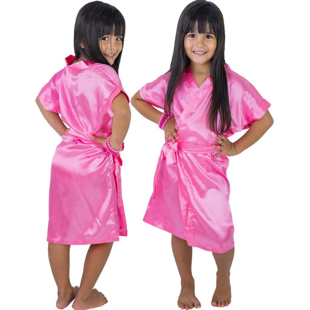 robe infantil cetim em Oferta na Shopee