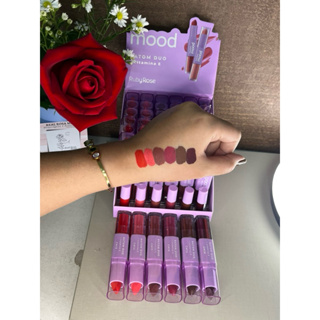 Batom Duo + Vitamina E MOOD by RUBY ROSE em Oferta na Shopee