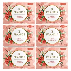 Kit 6 Sabonetes Francis Jasmim e Baunilha 90g