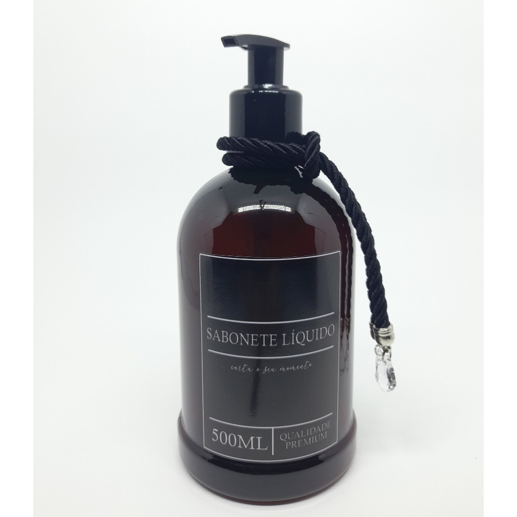 Frasco Dispenser Sabonete Liquido Capacidade 500ml Com Cordão Decorativo em Oferta na Shopee