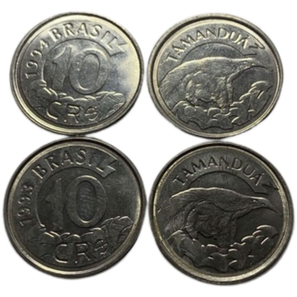 10 Cruzeiros Reais - 1993 e 1994 - Tamanduá