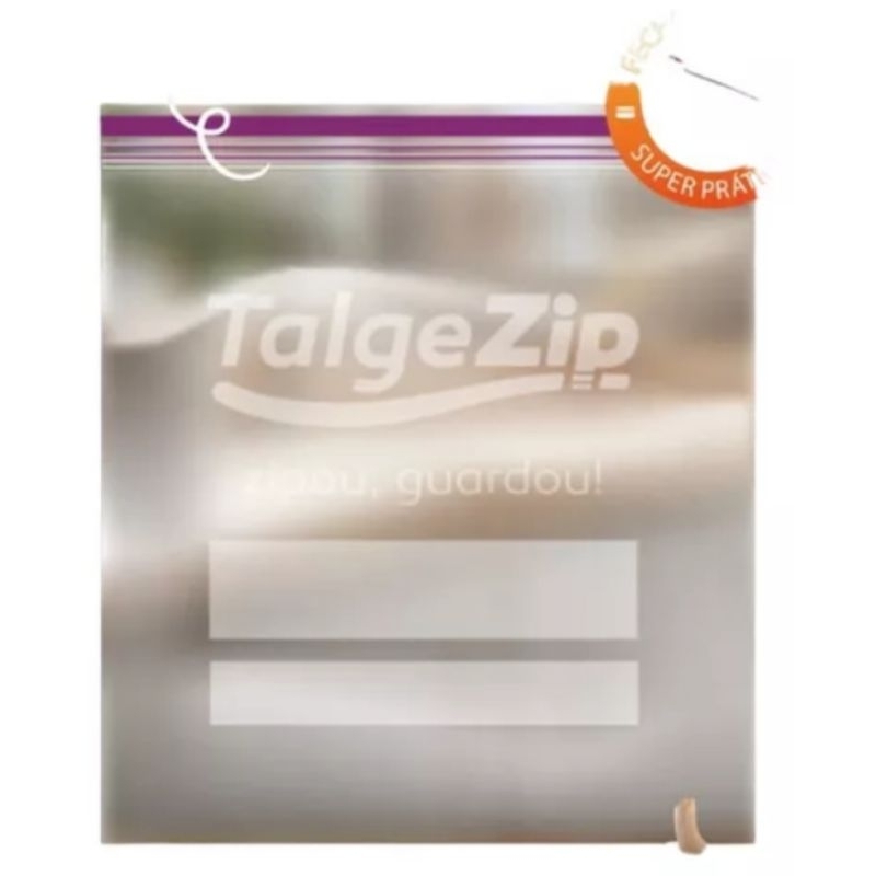Saco  Zip Hermético para Freezer e Microondas com Duplo Fecho ou Slider Fecho de Correr Ta...
