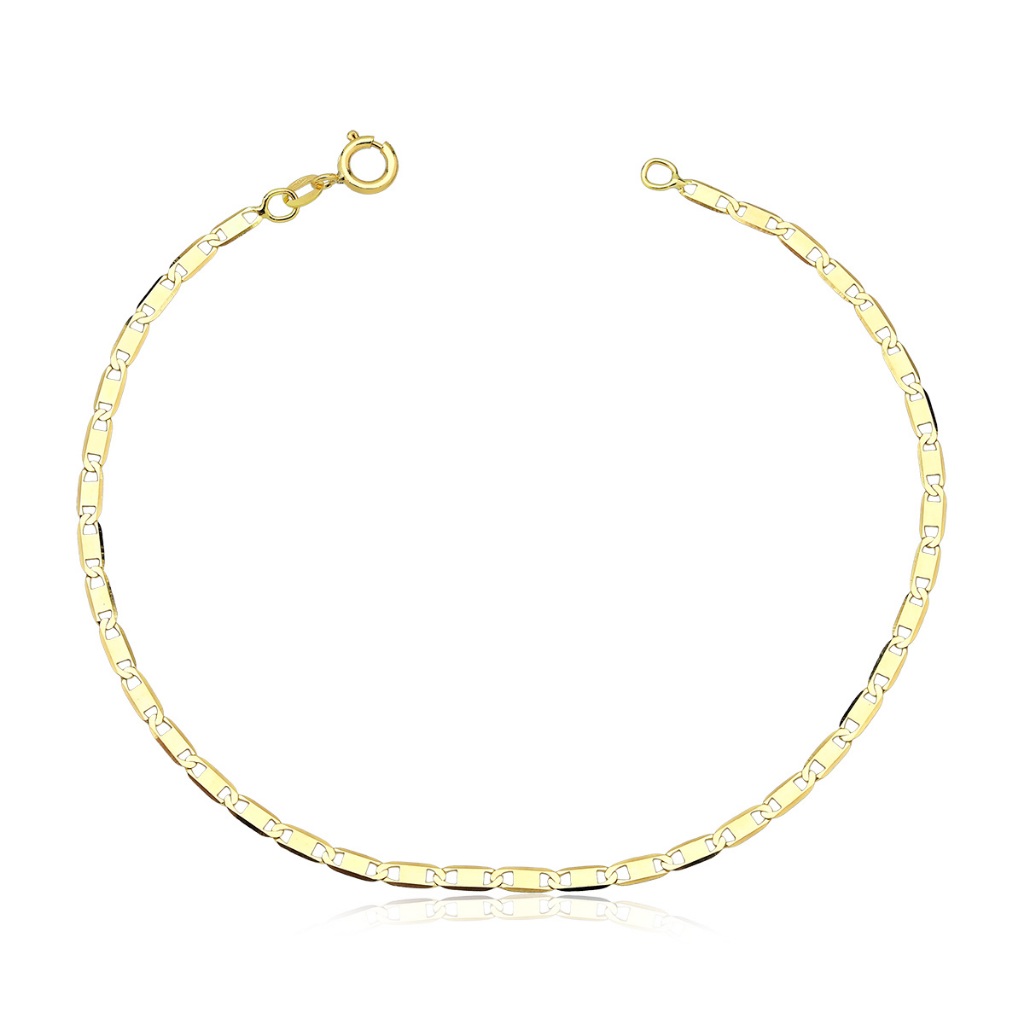 Pulseira Feminina de Ouro 18k Piastrine 19cm