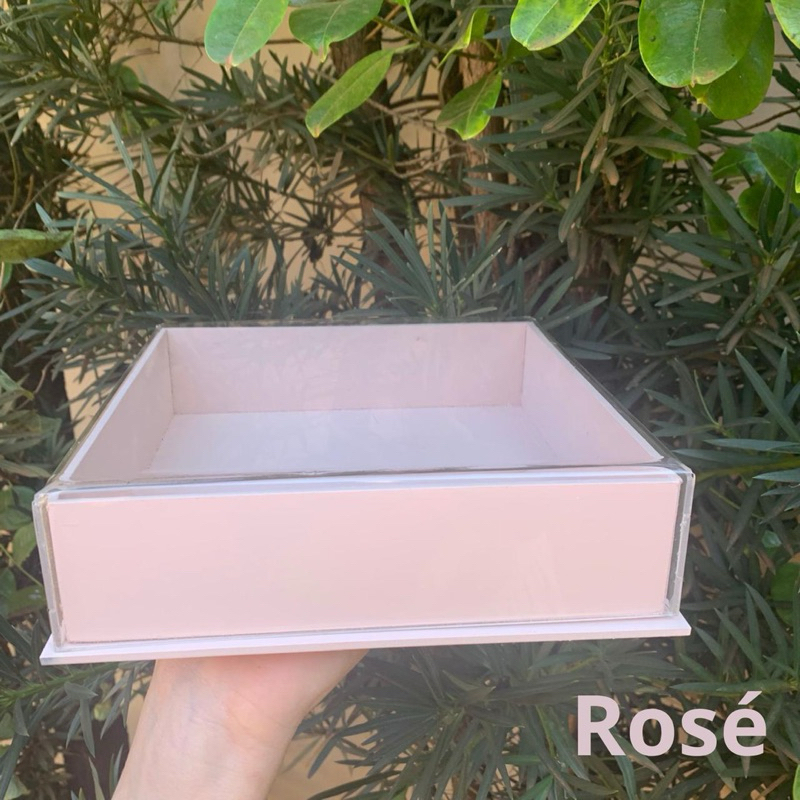 Caixa em MDF Colorida tampa Acrílica com Nome Personalizado em Oferta na Shopee