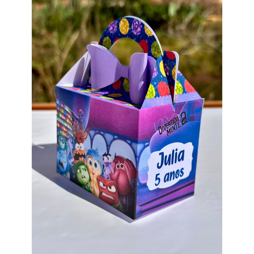 Caixas personalizadas para Festa Divertida Mente