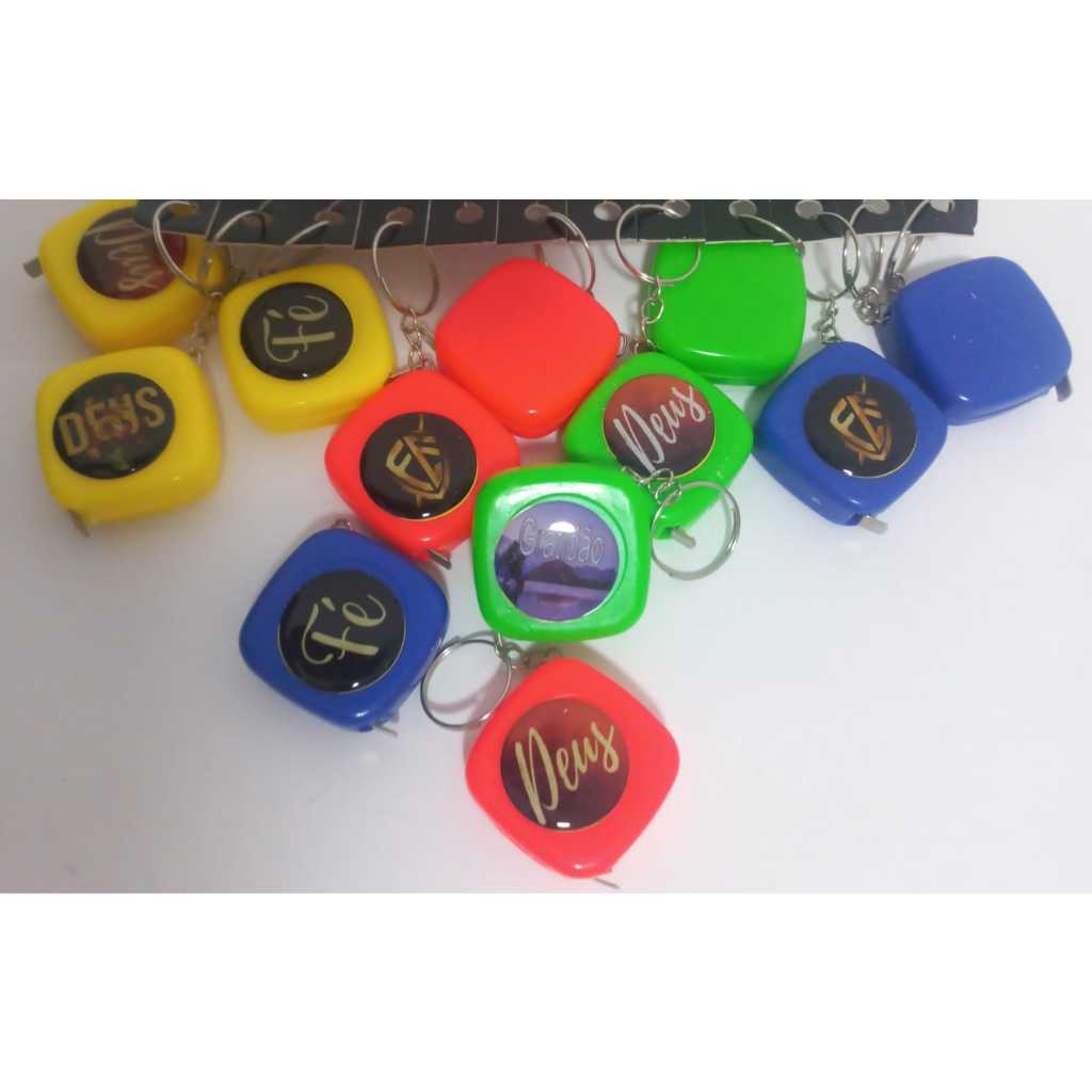 kit 36, 72, 96, 108  chaveiros mini trena personalizadas Evangelicas