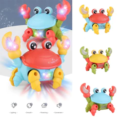 Brinquedo Caranguejo Fujão Musical Som Luz E Movimento