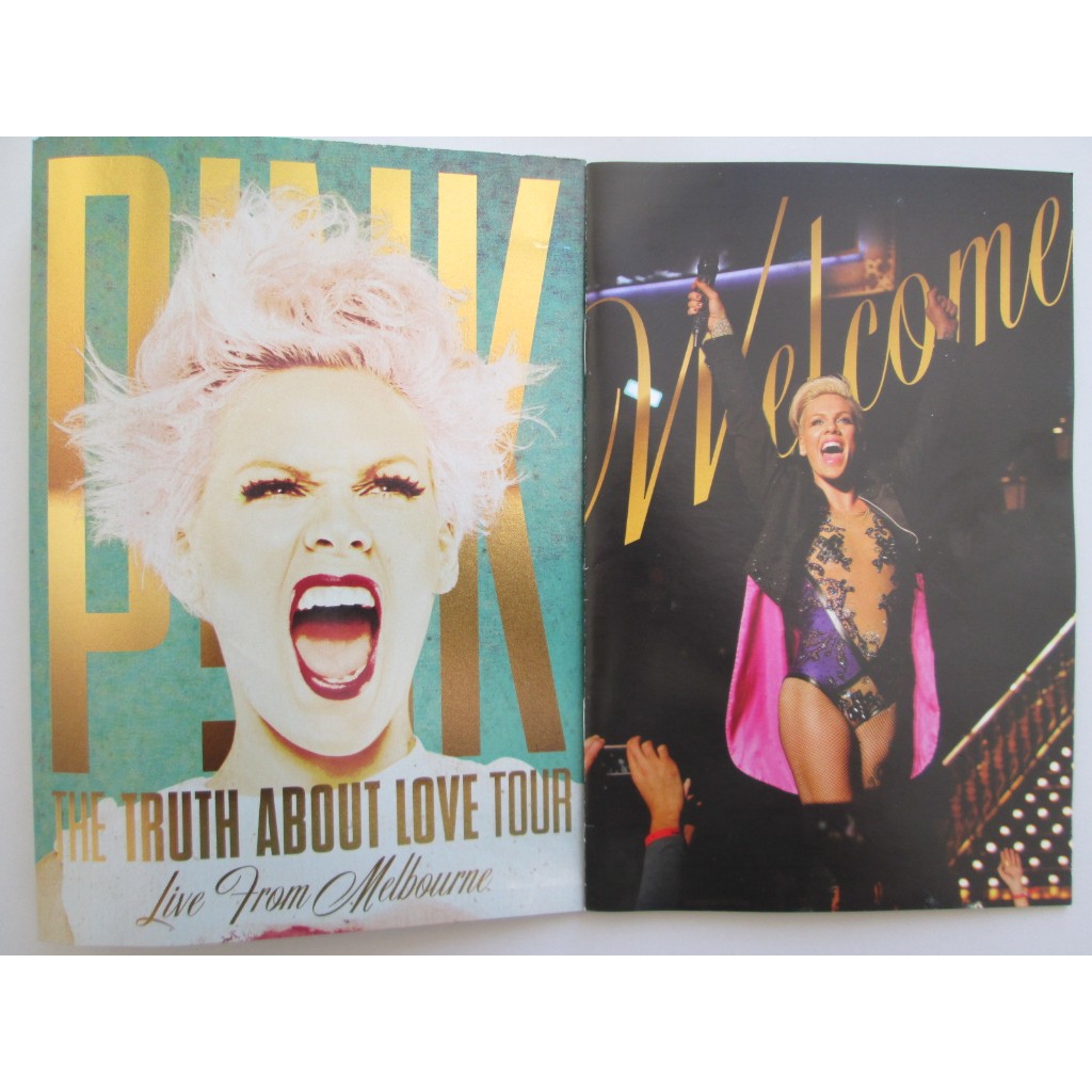 DVD - PINK / The Truth About Love Tour / Live From Melbourne / Com Encarte Livreto Luxo Impecável De 12 Páginas / No Estojo Original Transparente / Midia do DVD Impecável / Raro