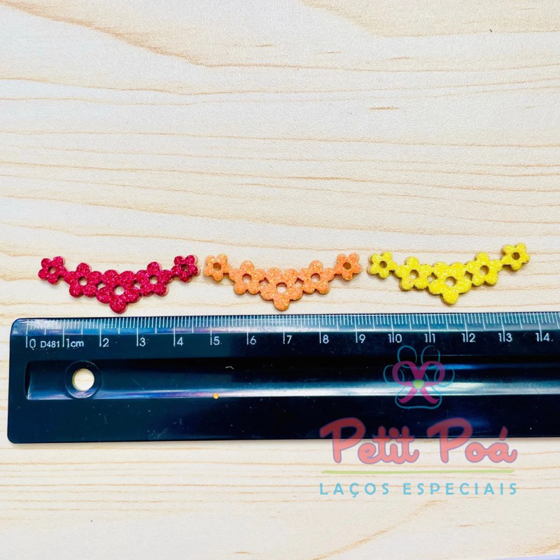 ADESIVO PET TIARA FLORES - BANHO E TOSA (20 UNIDADES)