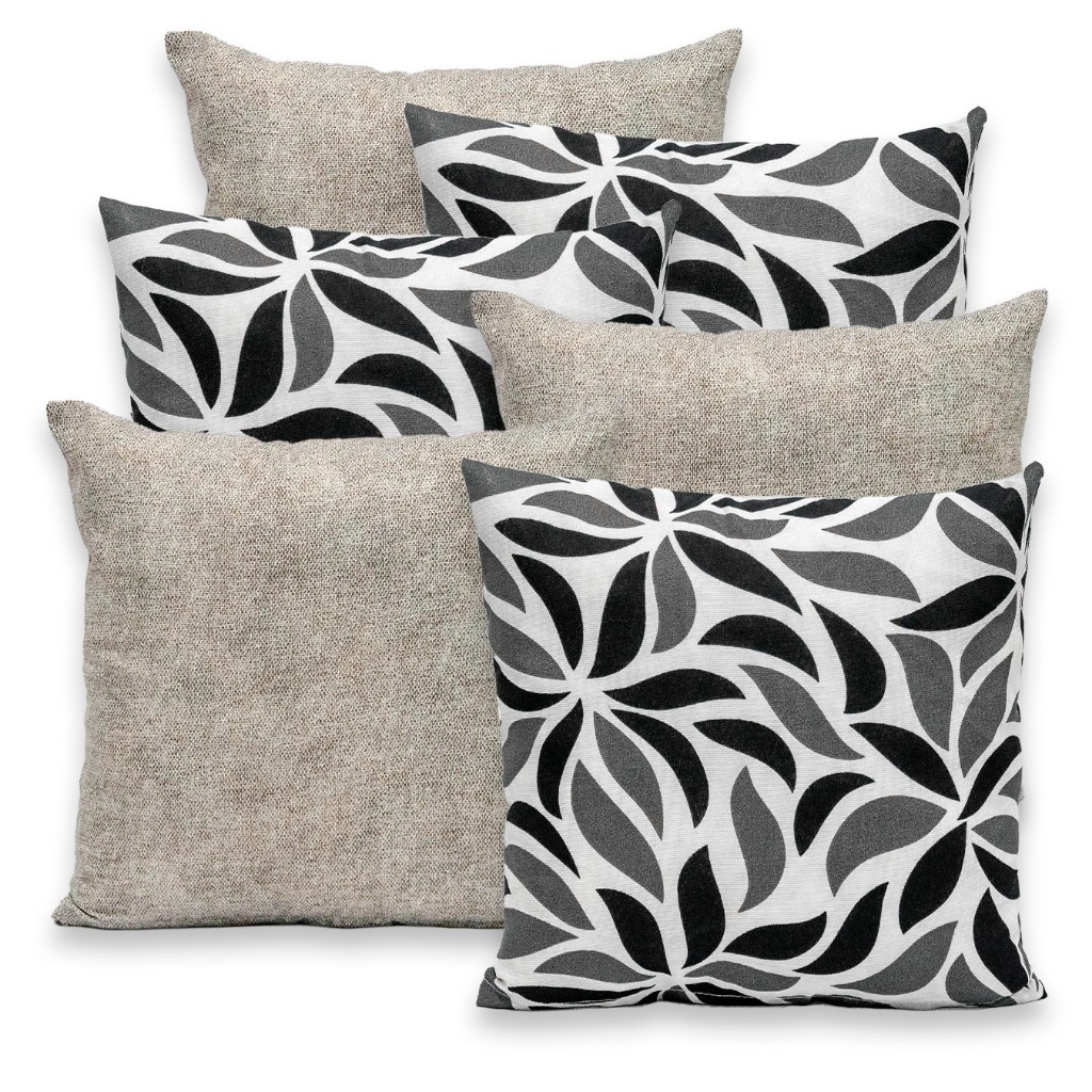 Kit 6 Capas de Almofada 40cmx40cm Gorgurinho Lisa e Estampada