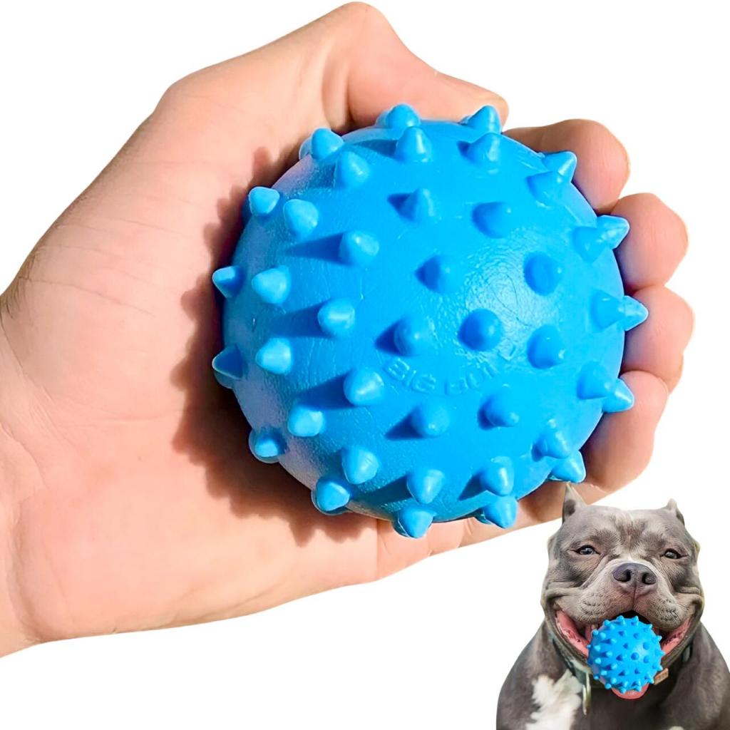 Bola Cravo Pula Pula Maciço Brinquedo Para Cachorro Big Bull 75mm em Oferta na Shopee
