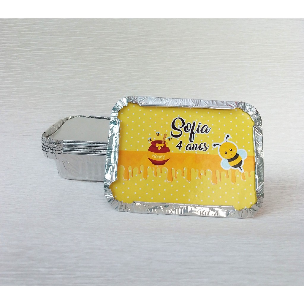Marmita Abelhinha Personalizada | Lembrancinha de Festa Infantil | Aniversário Abelha