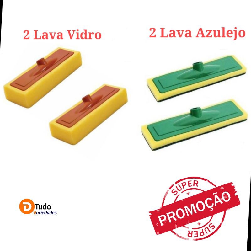 Kit 2 Lava Azulejo + 2 Limpa Vidro, Promoção!
