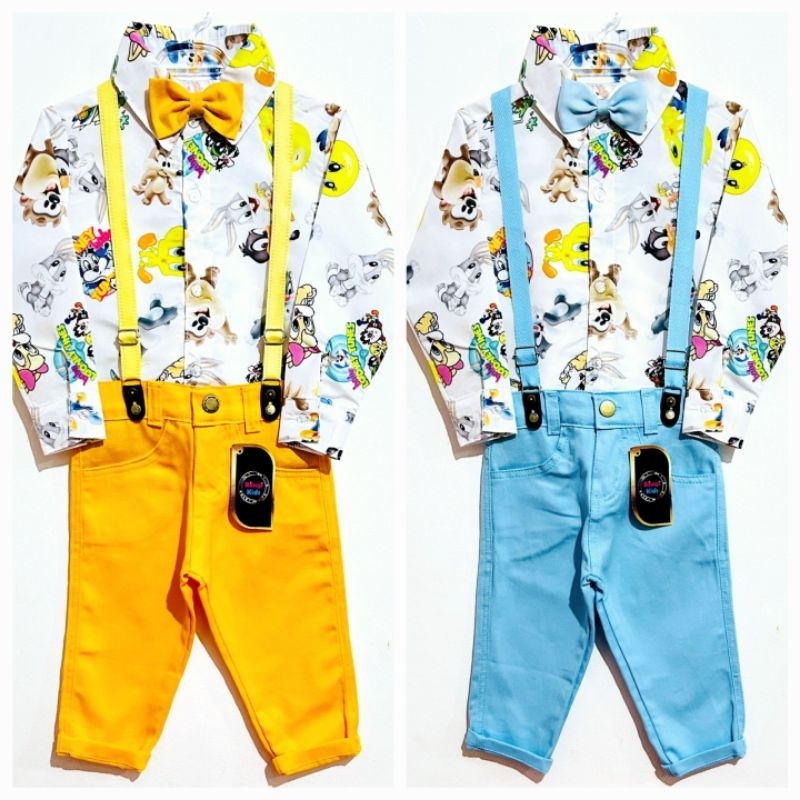 LOONEY TUNES BABY CONJUNTO INFANTIL SOCIAL CALÇA COLEÇÃO DE INVERNO ROUPA TEMÁTICA