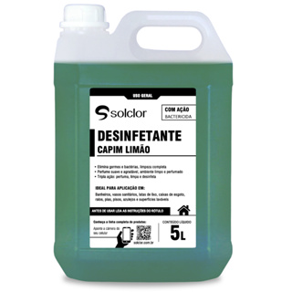 Desinfetante Solclor Capim Limão 5L em Oferta na Shopee