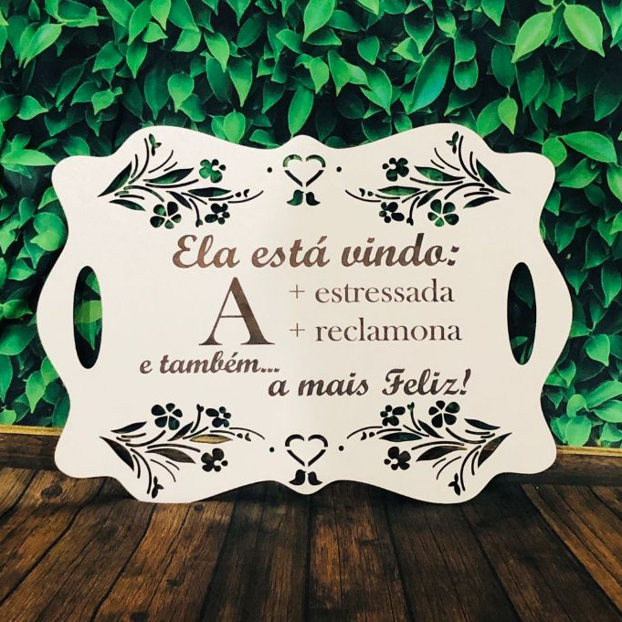 Placa de Casamento Entrada Noiva Igreja em Oferta na Shopee