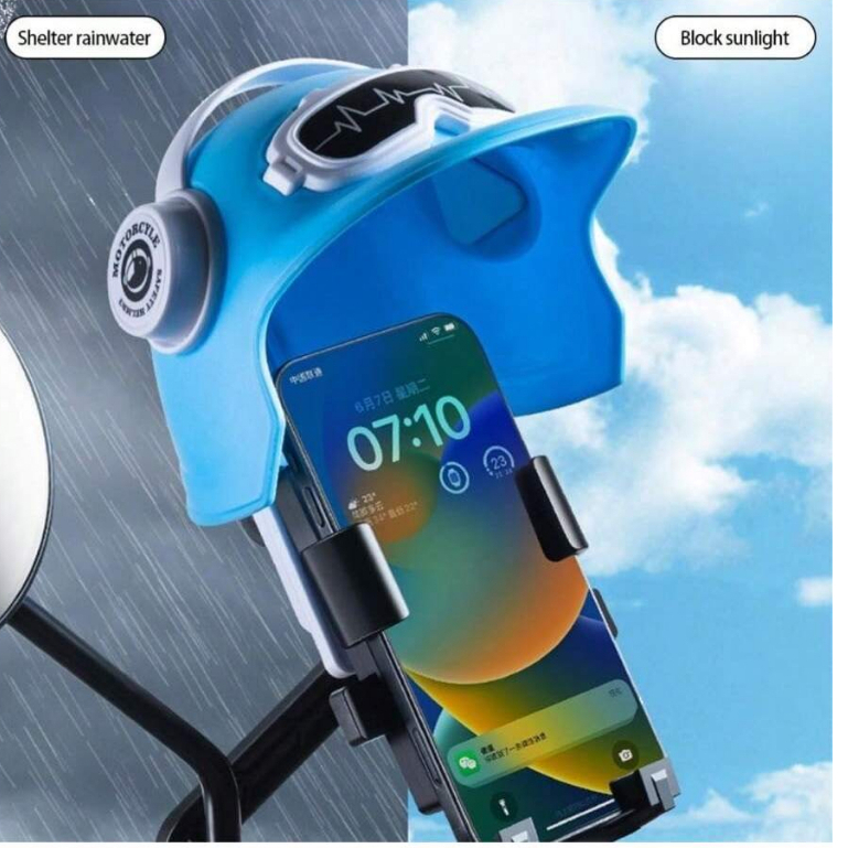 Suporte Para Telefone Celular De Motocicleta Com Capacete Pequeno E Navegação Elétrica De Bicicleta À Prova D'água