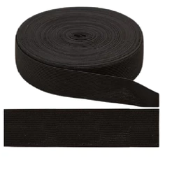 4 MTS Elástico CHATO Preto 40 mm = 4 Cm Largura ROLO - A SELECIONAR QUANTIDADE 4 OU 8 metros NA promoção