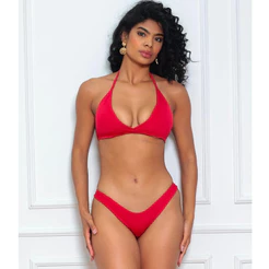 Biquini Asa Delta com Bojo - Biquini Vermelho