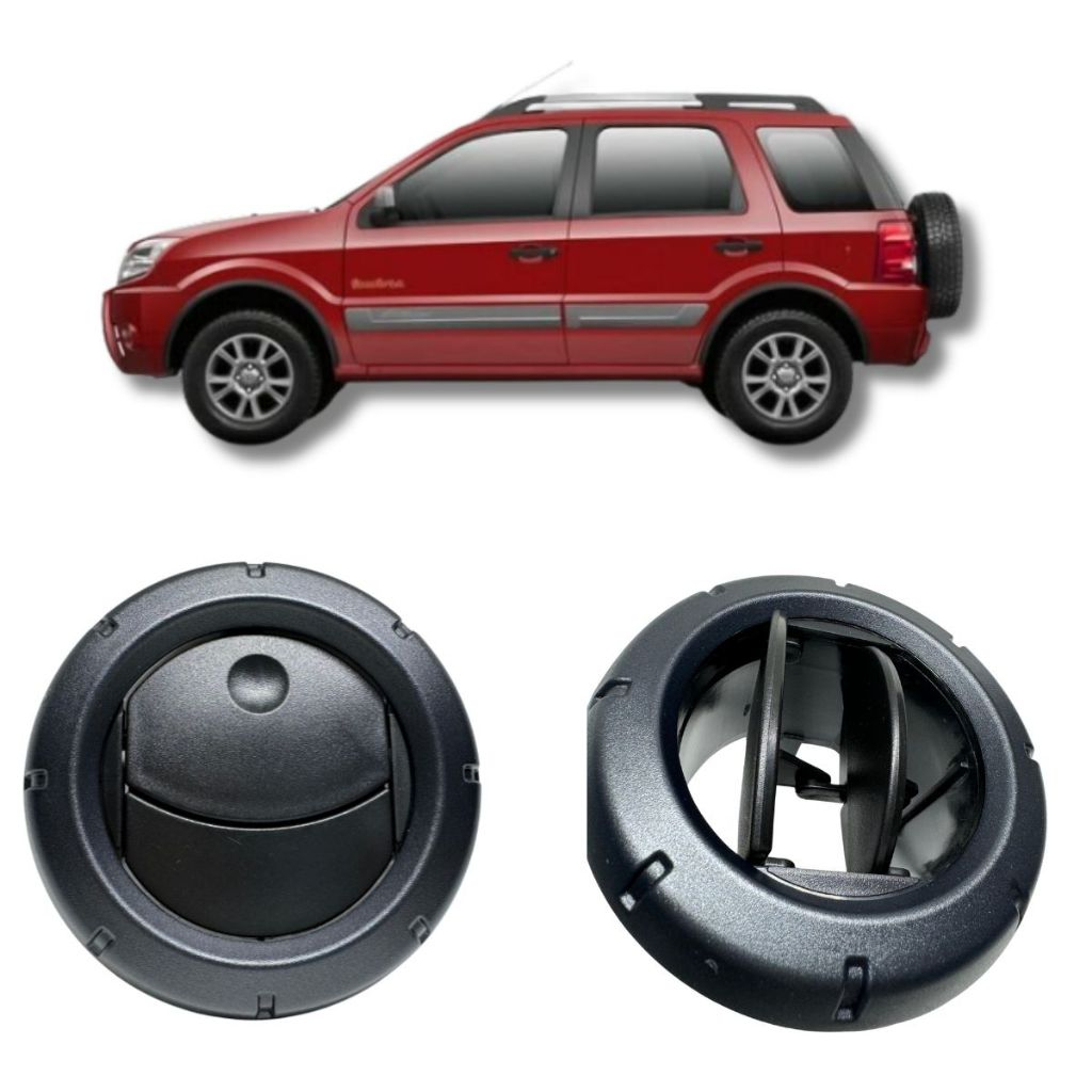 Tela Difusor de Ar Central ou Lateral da ECOSPORT 2008 até 2012 - ARO GRAFITE em Oferta na Shopee