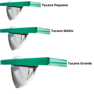 2 Suportes Bico de Tucano para Prateleiras de Vidro/ Madeira nos tamanhos Pequeno/Médio/Grande em Oferta na Shopee