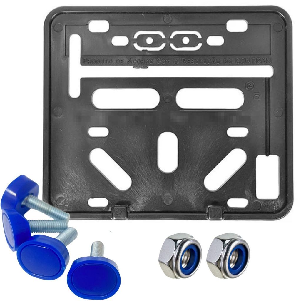 Suporte Protetor De Placa Moto Mercosul Plástico em Oferta na Shopee