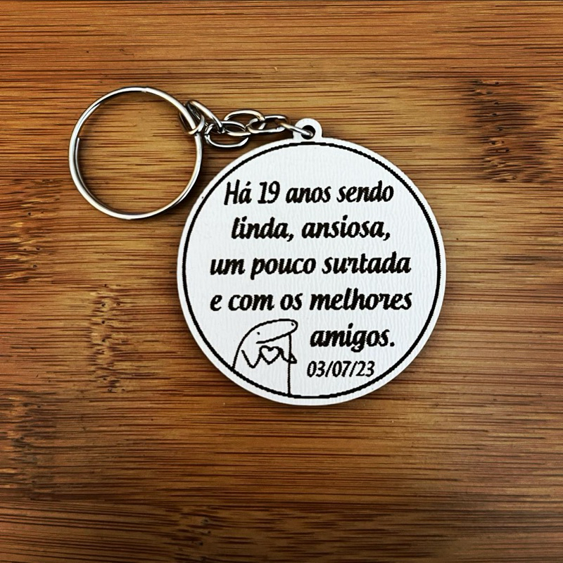 Kit de Chaveiros Bento Aniversario Brinde Aniversário Infantil em MDF