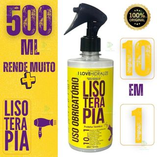 Defrizante Protetor Térmico 10 em 1 Capilar Lisoterapia Meu Liso Extremo Uso Obrigatório 500 ML