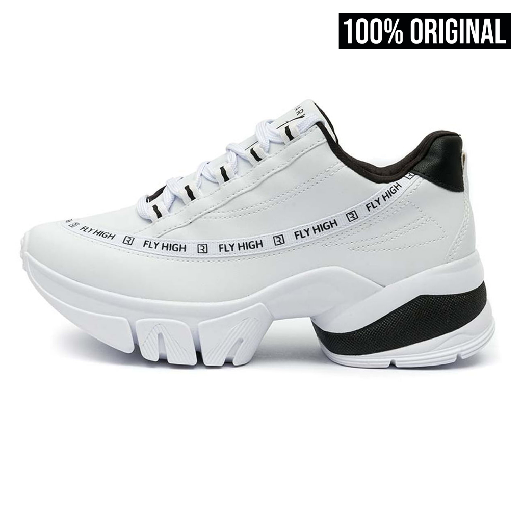 Tênis Feminino Ramarim Dad Sneaker Chunky Blogueira Casual Fly High Branco Confortável Original