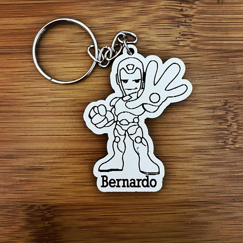 Kit de Chaveiros Homem Ferro Aniversario Brinde Aniversário Infantil em MDF