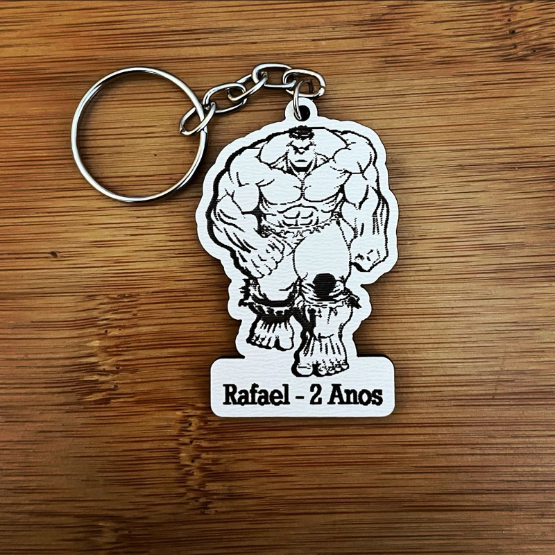 Kit de Chaveiros Hulk Aniversario Brinde Aniversário Infantil em MDF