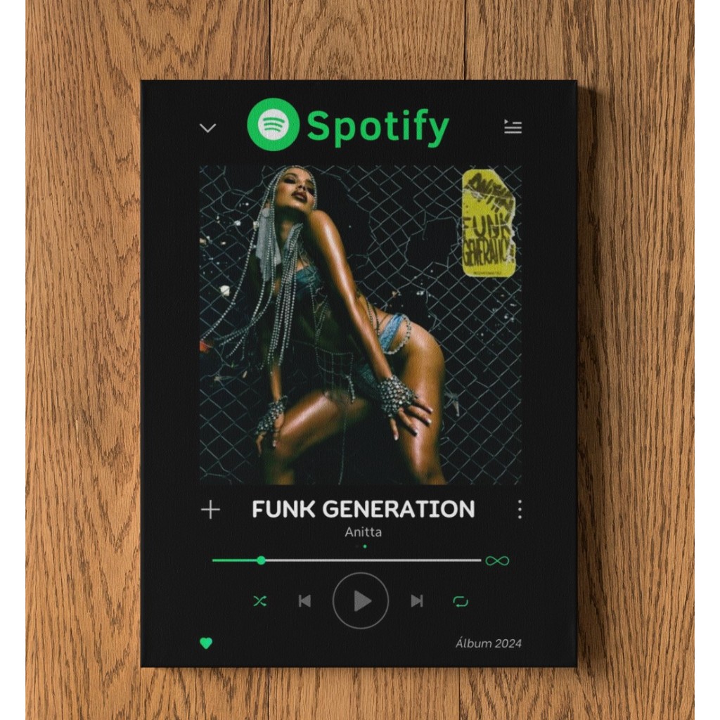 Anitta - Funk Generation Quadro Placa Decorativa