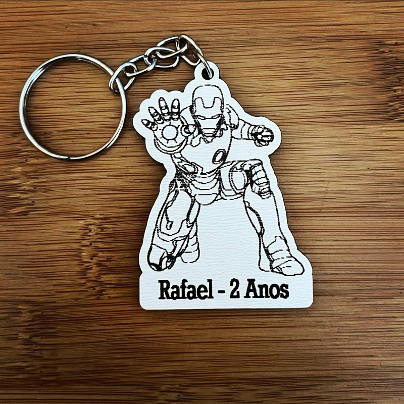 Kit de Chaveiros Homem Ferro Aniversario Brinde Aniversário Infantil em MDF